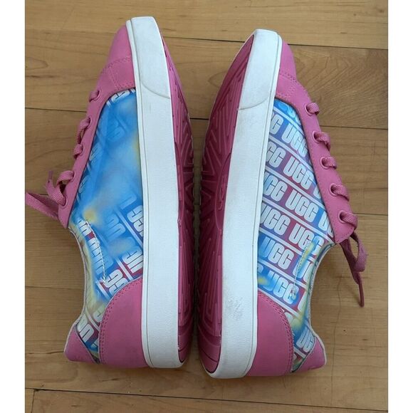 UGG Kids Sneakers Lace Up Zilo Chromatic Shoes Color‎ Pink Size 6 Kicks Footwear - Picture 4 of 7